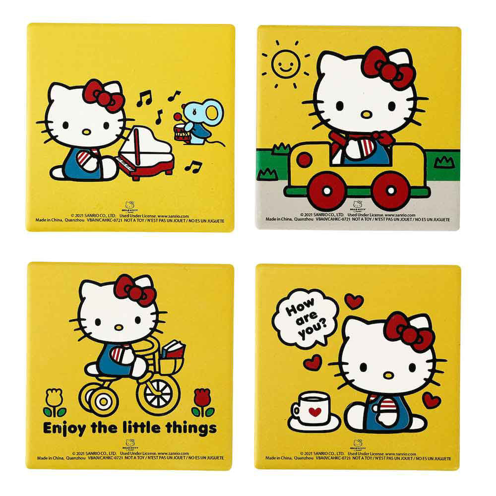 Hello Kitty and Friends Character Set of 4 Coasters