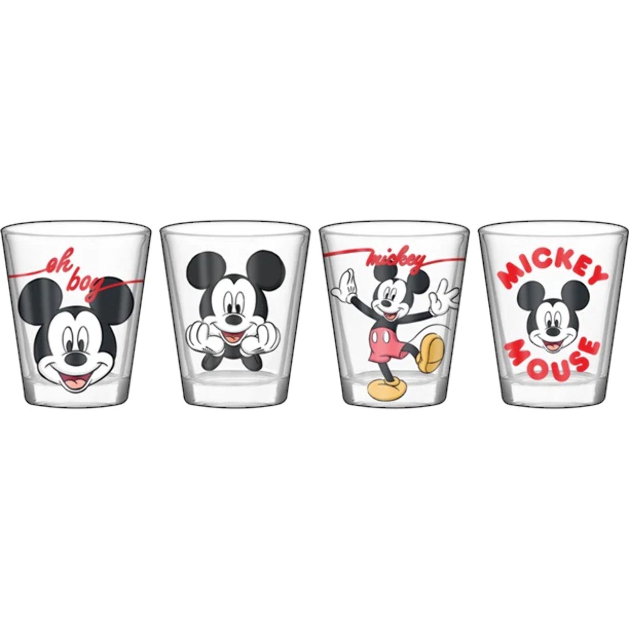 MICKEY MOUSE MINI GLASS SET OF 4 – Gacha Mart