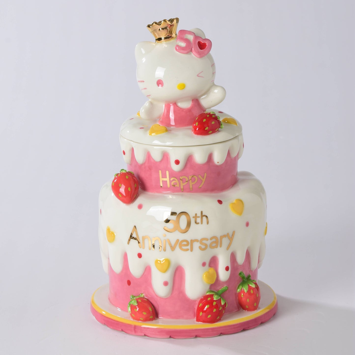 HELLO KITTY 50TH ANNIVERSARY CAKE COOKIE JAR