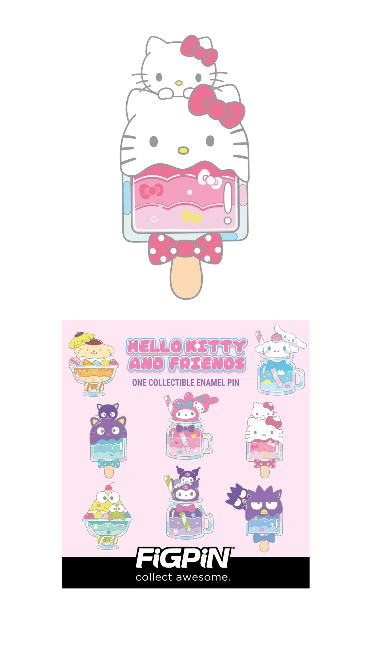 HELLO KITTY AND FRIENDS MYSTERY FIGPIN MINI SERIES 6 *BLIND BOX*