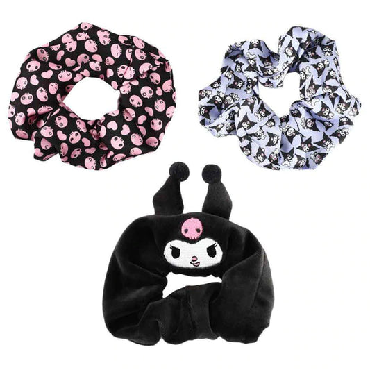 Kuromi Scrunchies 3-Pack