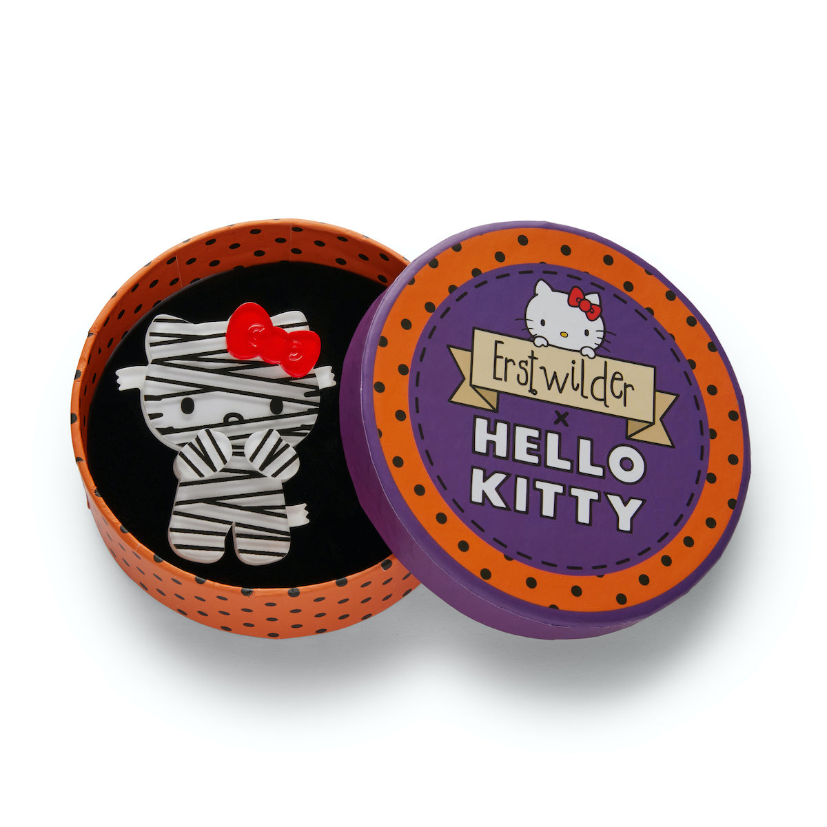 HELLO KITTY THAT'S A WRAP BROOCH